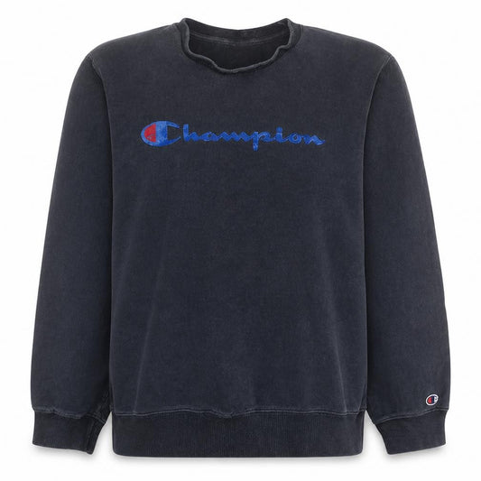 Champion Womens Black XL Pullover Sweatshirt Crew Neck Logo Casual