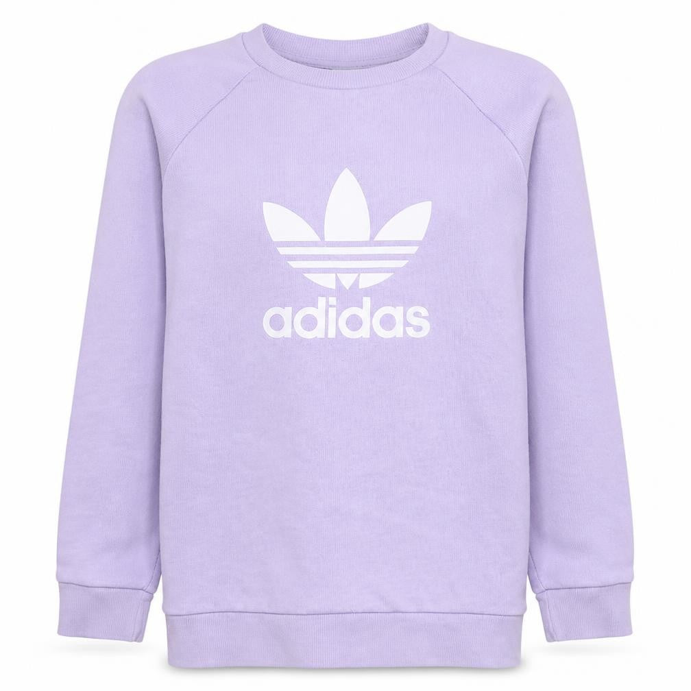 Adidas Womens Purple Crew Neck Pullover Sweatshirt Size M