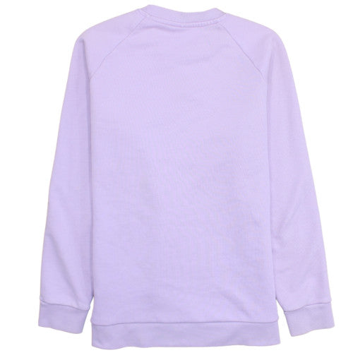 Adidas Womens Purple Crew Neck Pullover Sweatshirt Size M