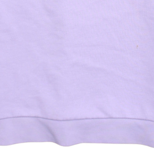 Adidas Womens Purple Crew Neck Pullover Sweatshirt Size M
