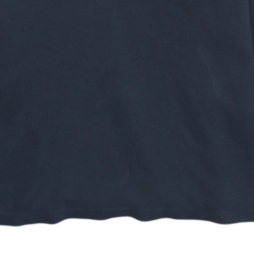 Armani Exchange Men's Blue Long Sleeve Cotton Polo Shirt Size M