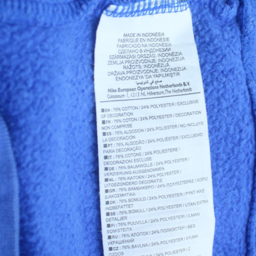 Nike Men’s Blue Pullover Hoodie Bishop Burton College M Fleece
