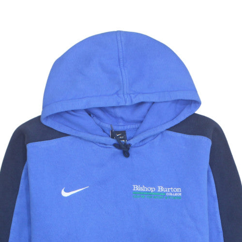 Nike Men’s Blue Pullover Hoodie Bishop Burton College M Fleece