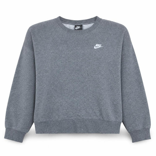 Nike Womens Grey Crew Neck Sweatshirt Size 2XL Cotton Blend Logo
