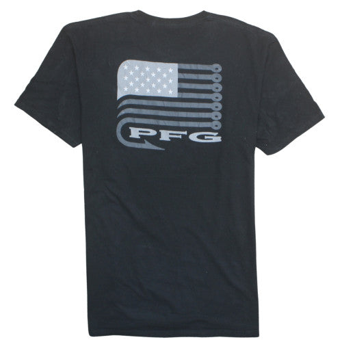 Columbia Men's Black 2XL PFG Graphic T-Shirt Cotton Crew Neck
