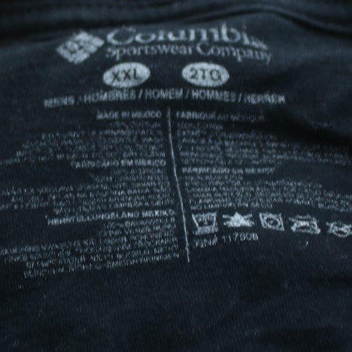 Columbia Men's Black 2XL PFG Graphic T-Shirt Cotton Crew Neck