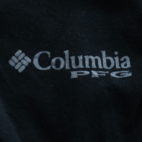Columbia Men's Black 2XL PFG Graphic T-Shirt Cotton Crew Neck
