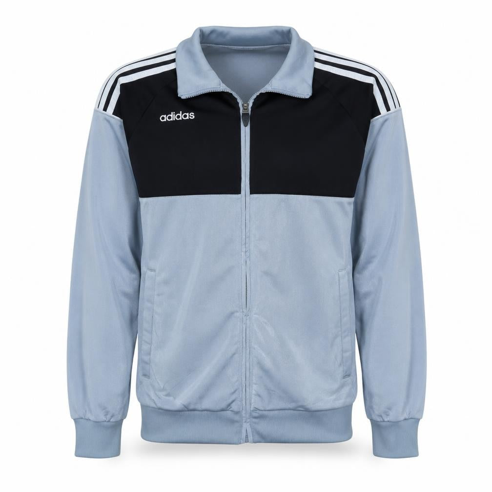 adidas Boys Blue Full Zip Sports Sweatshirt Size 164 Regular Fit