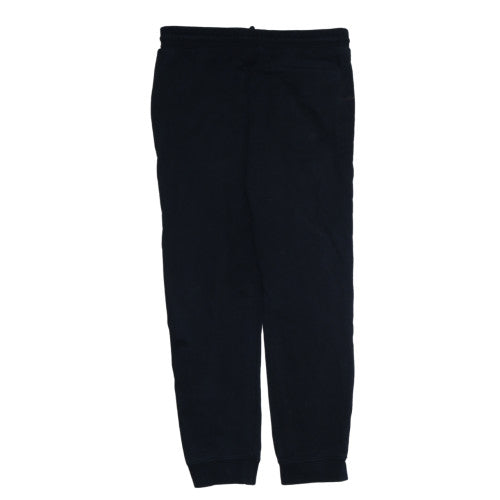 Calvin Klein Men's Black Jogger Trousers Size L Fleece Tapered Fit