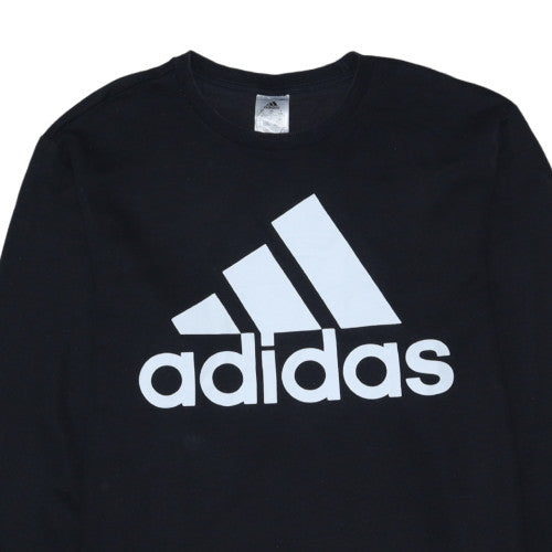 Adidas Men's Black 2XL Pullover Crew Neck Sweatshirt