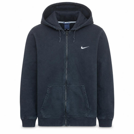 Nike Mens Black Full Zip Fleece Hoodie Size L