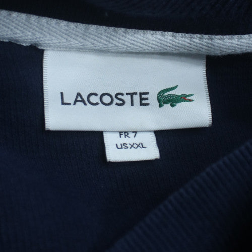 Lacoste Men's Blue 2XL Collared 1/2 Zip Cotton Sweatshirt