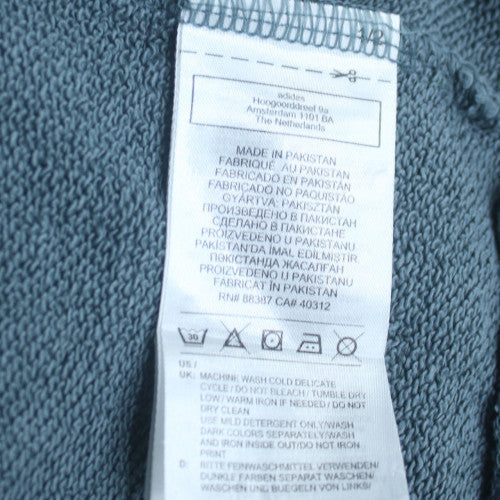 adidas Men's Grey Pullover Sweatshirt S Regular Fit Crew Neck