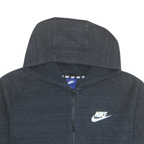 Nike Men's Black XL Full Zip Hooded Sweatshirt Hoodie