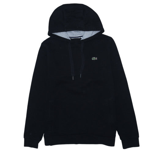 Lacoste Men's Black Pullover Hoodie Cotton Blend Large