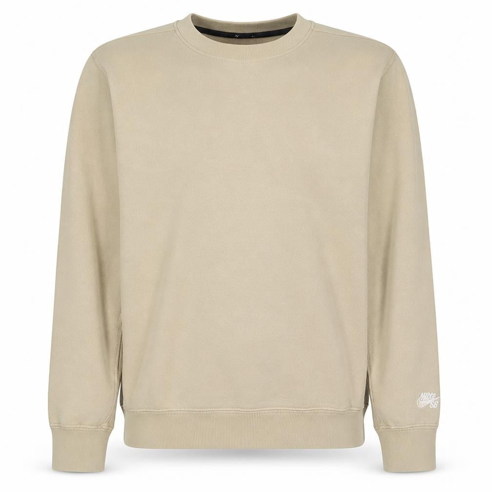 Nike SB Men's Beige XS Crew Neck Fleece Pullover Sweatshirt