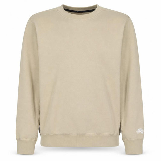 Nike SB Men's Beige XS Crew Neck Fleece Pullover Sweatshirt