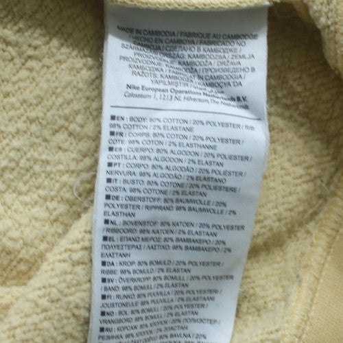 Nike SB Men's Beige XS Crew Neck Fleece Pullover Sweatshirt