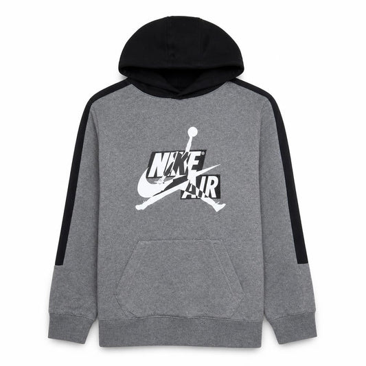 Nike Jordan Boys Grey Hoodie XL 13-15 Yrs Pullover Hooded Sweatshirt