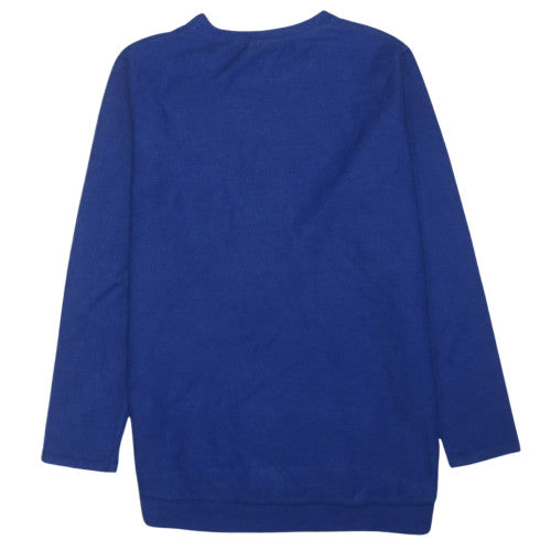 Champion Mens Blue Kansas Jayhawks Pullover Sweatshirt Size S