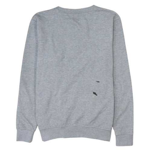 Kappa Mens Grey XL Logo Crew Neck Fleece Sweatshirt