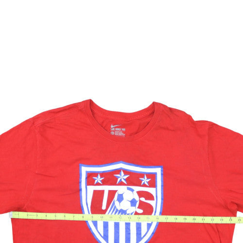 Nike Men's Red USA Soccer Graphic Athletic T-Shirt XXL