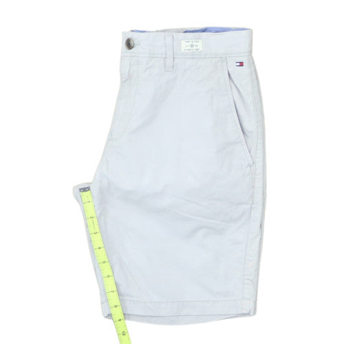 Tommy Hilfiger Men's Light Grey 32 Chino Shorts Casual Cotton Blend