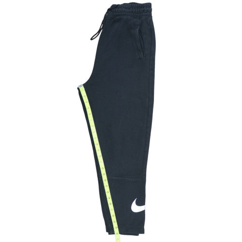 Nike Men's Black Jogger Trousers M Regular Fit Cotton Blend Activewear