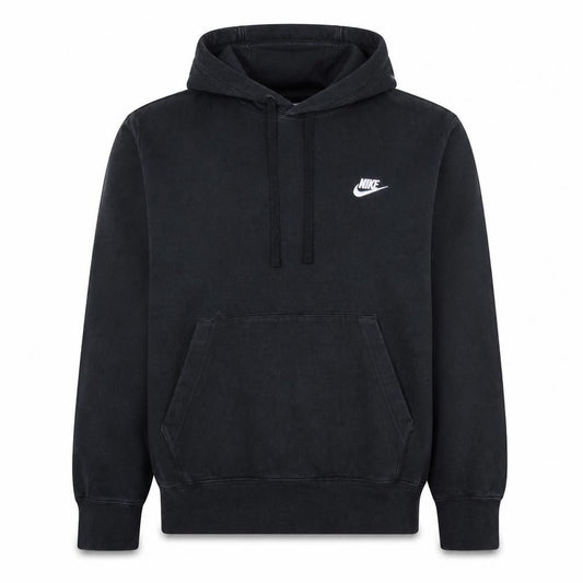 Nike Men's Black Pullover Hoodie Medium Fleece Cotton Sweatshirt