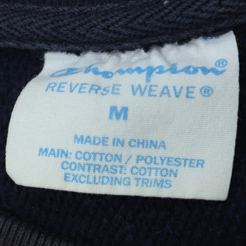 Champion Men's Black Reverse Weave Pullover Sweatshirt M