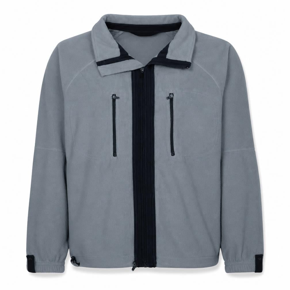Adidas Men's Grey Softshell Fleece Jacket Size M Full Zip Sportswear