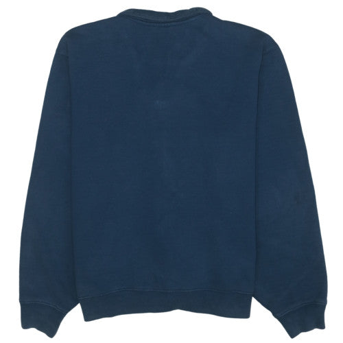 Adidas Men's Blue Full Zip Graphic Sweatshirt L Regular Fit