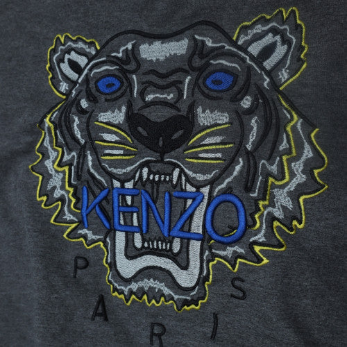 Kenzo Men’s Grey Embroidered Tiger Sweatshirt XXL Pullover