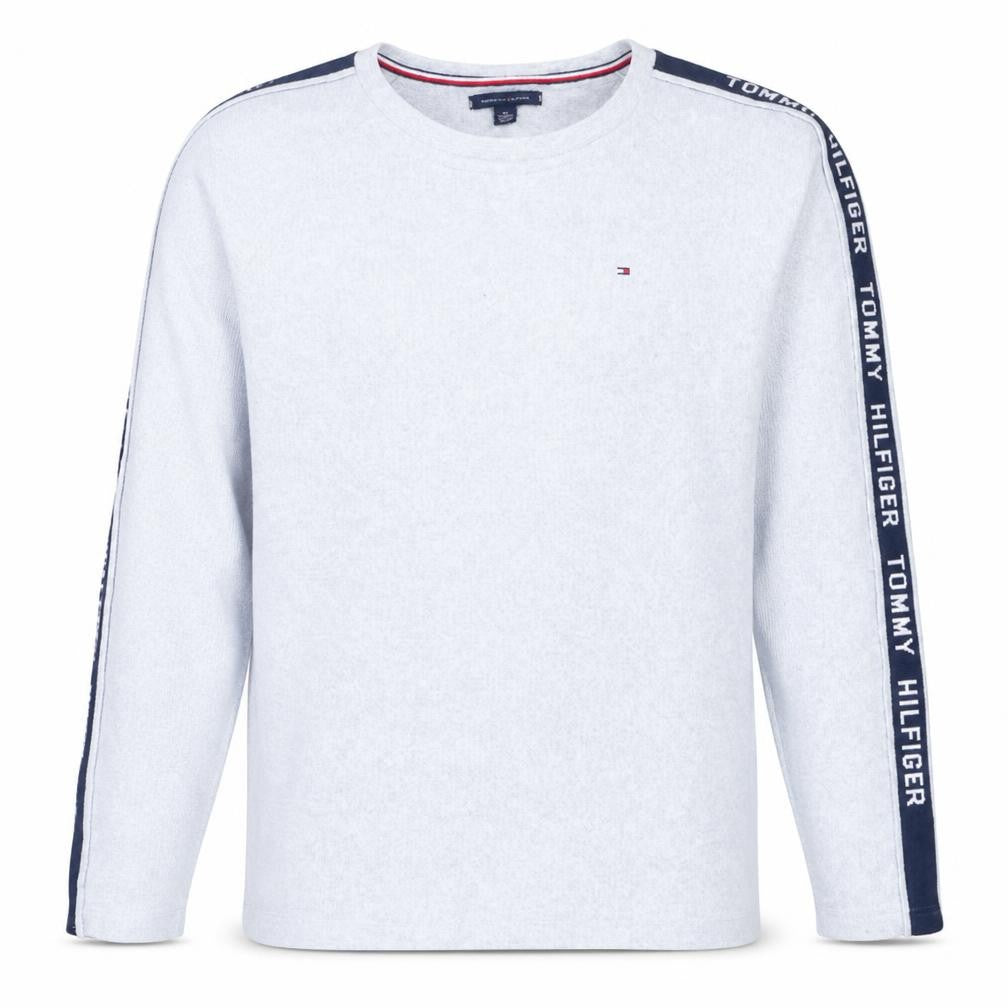 Tommy Hilfiger Men's Grey XL Crew Neck Logo Knit Jumper