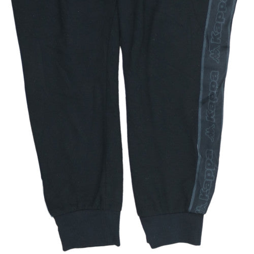Kappa Men's Black XL Jogger Trousers with Side Stripe