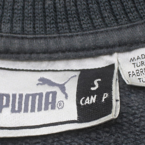 Puma Men’s Blue Pullover Sweatshirt Small Crew Neck Sports Fleece