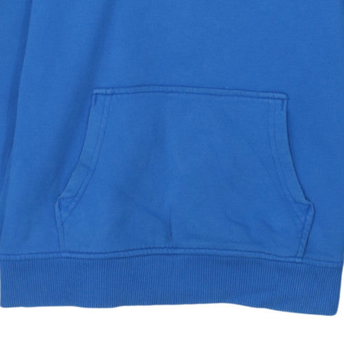 The North Face Boys Blue XL Pullover Hoodie 100% Cotton Logo Print