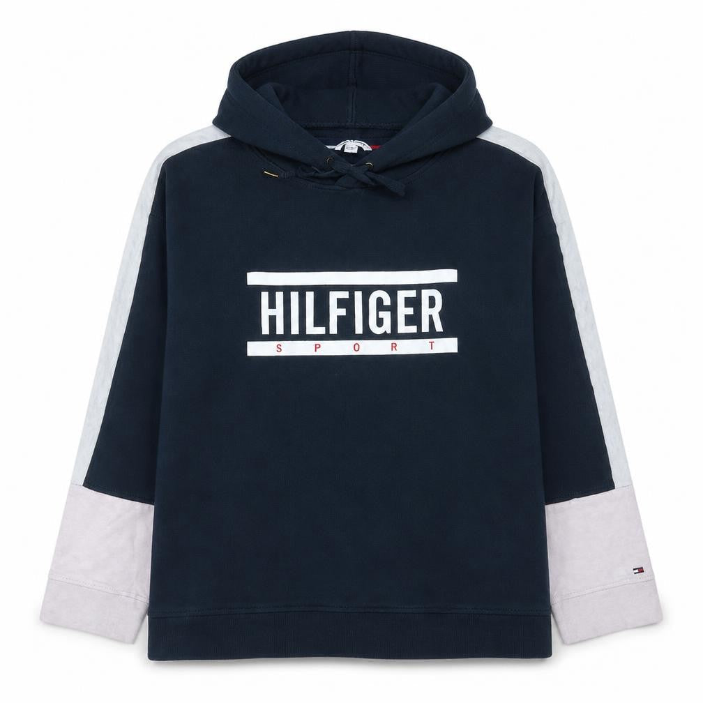 Tommy Hilfiger Sport Womens Navy Hoodie XXL Relaxed Fit Cotton