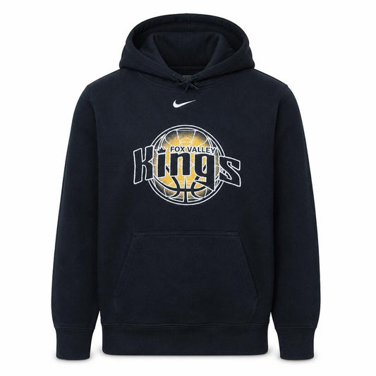 Nike Men's Black Pullover Hoodie M Fox Valley Kings Basketball Sweatshirt