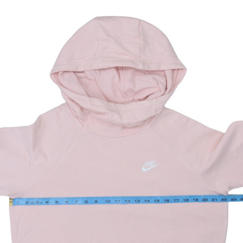 Nike Womens Pink Pullover Hoodie Medium Cotton Blend Casual
