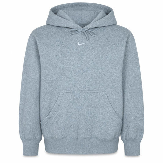 Nike Men's Grey Pullover Hoodie Small Fleece Logo Sweatshirt