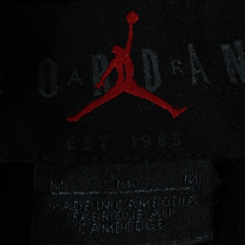 Nike Jordan Men's Black Hoodie M Pullover Graphic Logo Sportswear