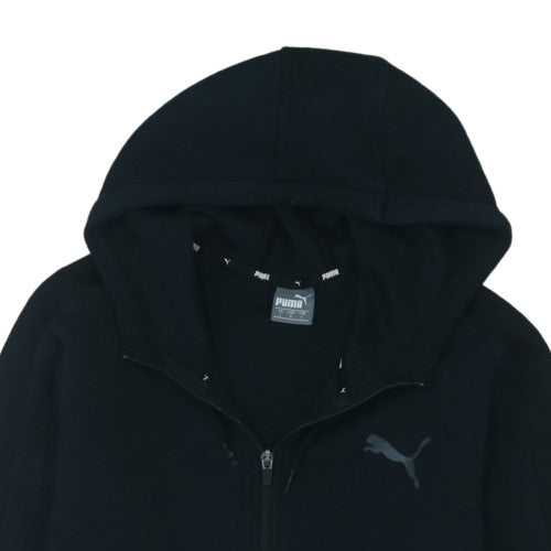 Puma Men's Black Full Zip Hoodie Size L Fleece Sportswear
