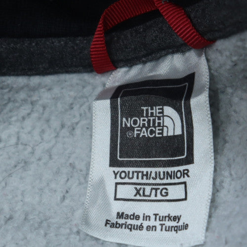 The North Face Boys Grey XL Pullover Hoodie with Logo Graphic
