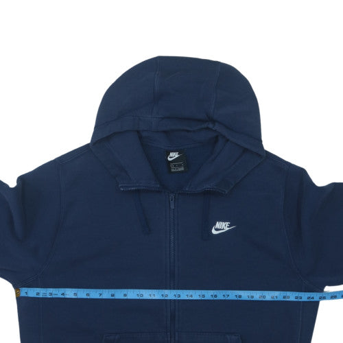 Nike Men's Blue Full Zip Hoodie L Fleece Sweatshirt