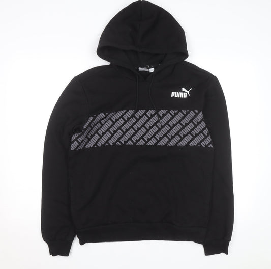 Puma Men's Black Pullover Hoodie Small Sportswear Fleece