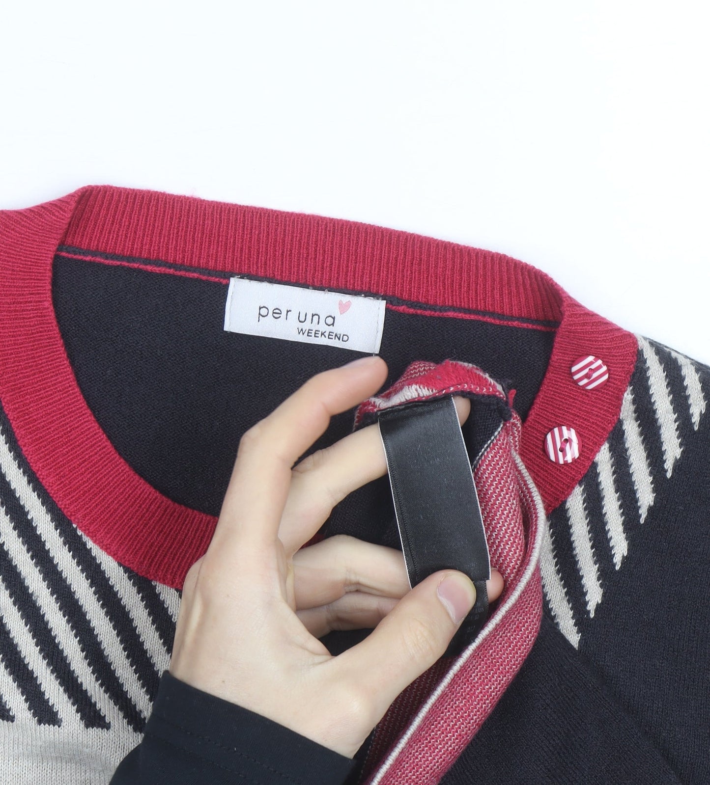 Marks and Spencer Women’s Multicoloured Striped Jumper Size 14