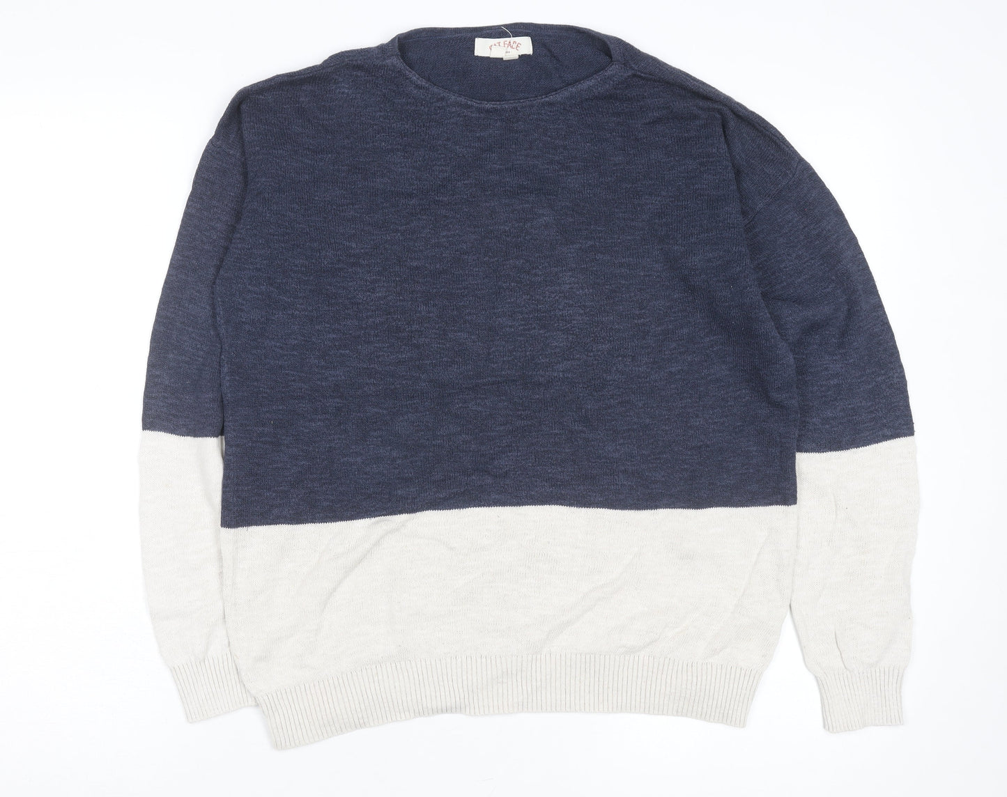 FatFace Men’s Blue Cotton Wool Pullover Jumper L