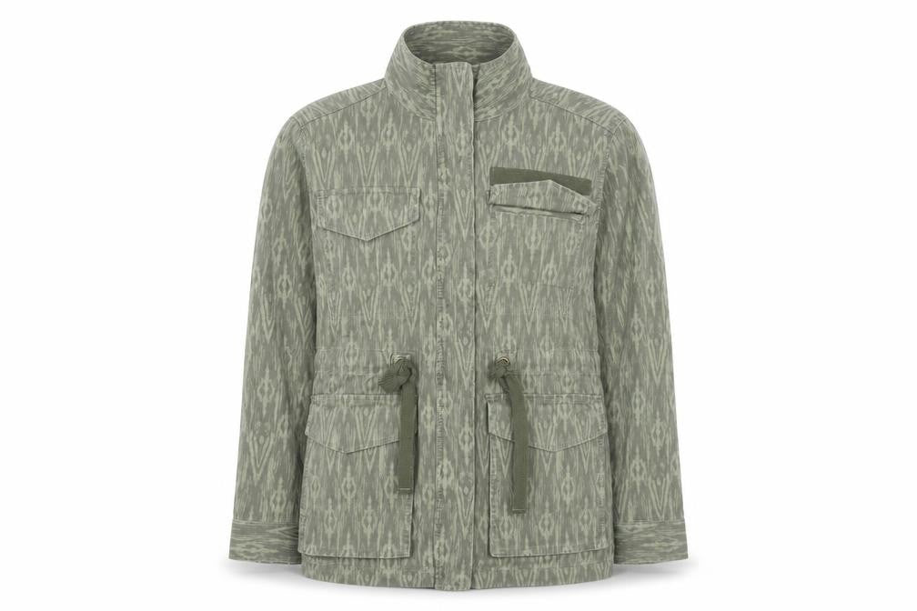 Marks & Spencer Women’s Green Military Jacket Size 12 Cotton Blend
