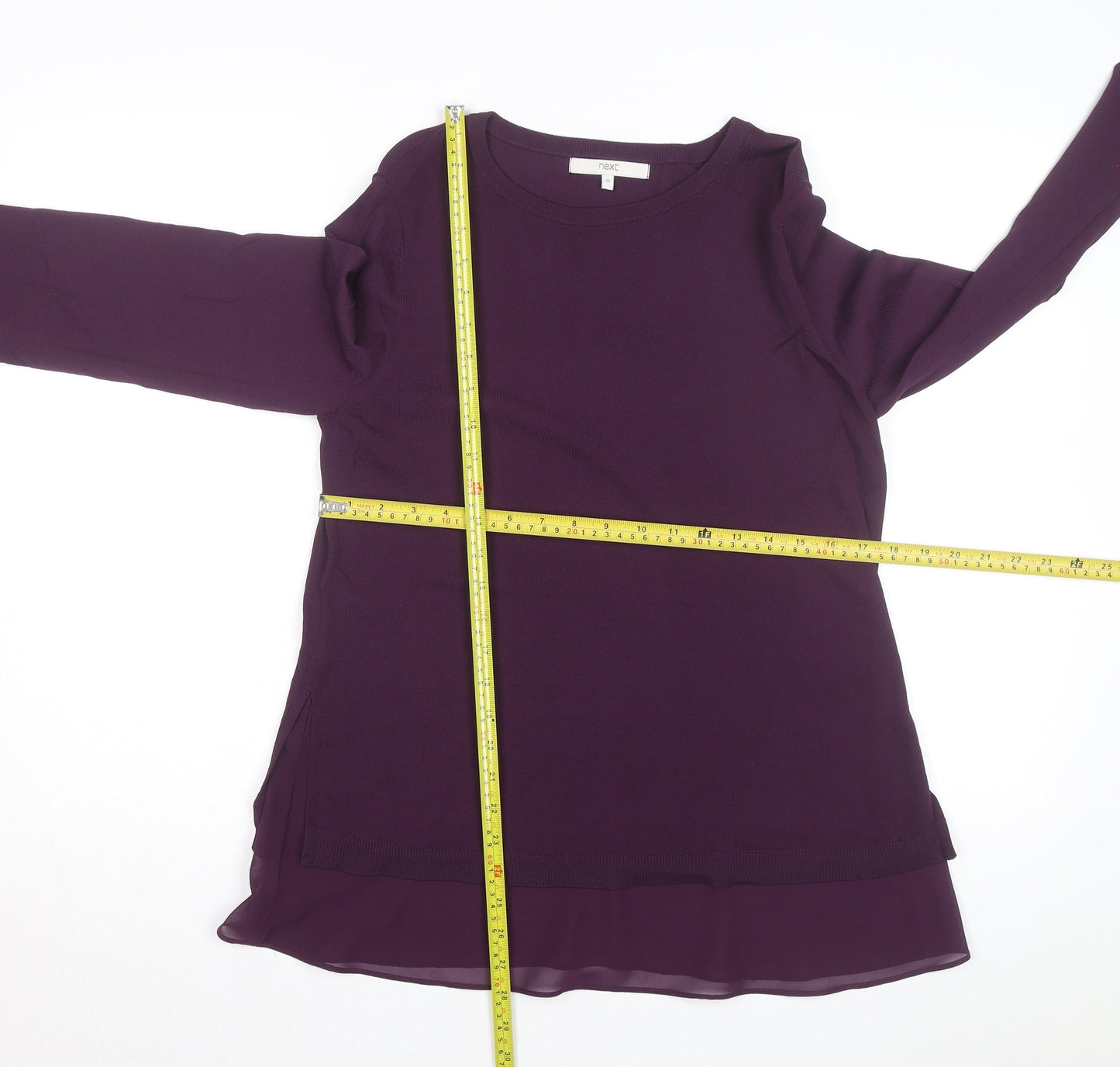 Next Women’s Purple Long Sleeve Crew Neck Pullover Jumper Size 12